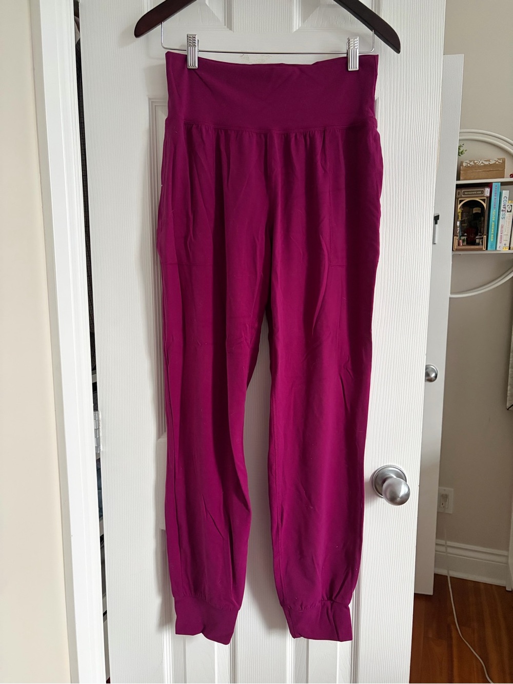 Athleta Stretch High-Waist Joggers in Magenta